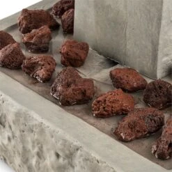 Trafalgar Gartenbrunnen 1,5m LED Fiberglas-Zement 4,5 Kg Ziersteine 11 Trafalgar Gartenbrunnen 1,5m LED Fiberglas-Zement 4,5 Kg Ziersteine -Outdoor Grills Store 10031620 yy 0006 detail Blumfeldt Trafalgar Zierbrunnen Gartenbrunnen Tuff