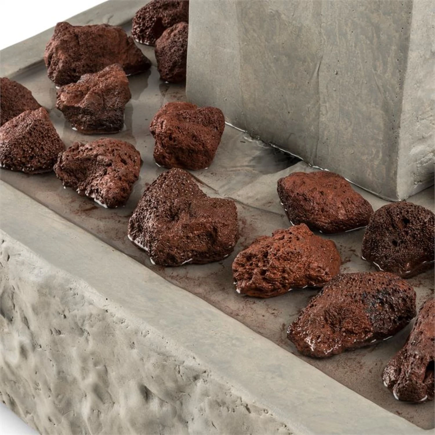 Trafalgar Gartenbrunnen 1,5m LED Fiberglas-Zement 4,5 Kg Ziersteine 6 Trafalgar Gartenbrunnen 1,5m LED Fiberglas-Zement 4,5 Kg Ziersteine – Bild 6