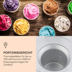 Schneeflöckchen Eiscremebereiter Thermoelektrisch 700ml Leise Weiß -Outdoor Grills Store 10031663 de 0005 logo