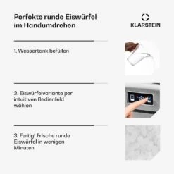 Metropolitan Eiswürfelmaschine 12kg/24h Digitales Display -Outdoor Grills Store 10031881 de 0004 usp