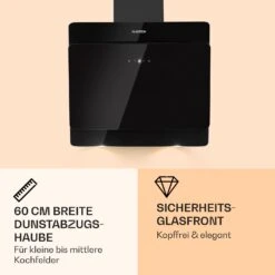 Aurica 60 Dunstabzugshaube 60cm 600 M³/h LED Touch Glas -Outdoor Grills Store 10031904 de 0003 logo