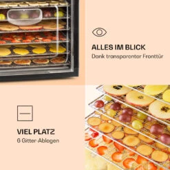 Fruit Jerky Plus 6 Dörrautomat Timer 6 Ablage 420-500 W 35-70 °C Display 7 Fruit Jerky Plus 6 Dörrautomat Timer 6 Ablage 420-500 W 35-70 °C Display -Outdoor Grills Store 10031935 de 0003 logo