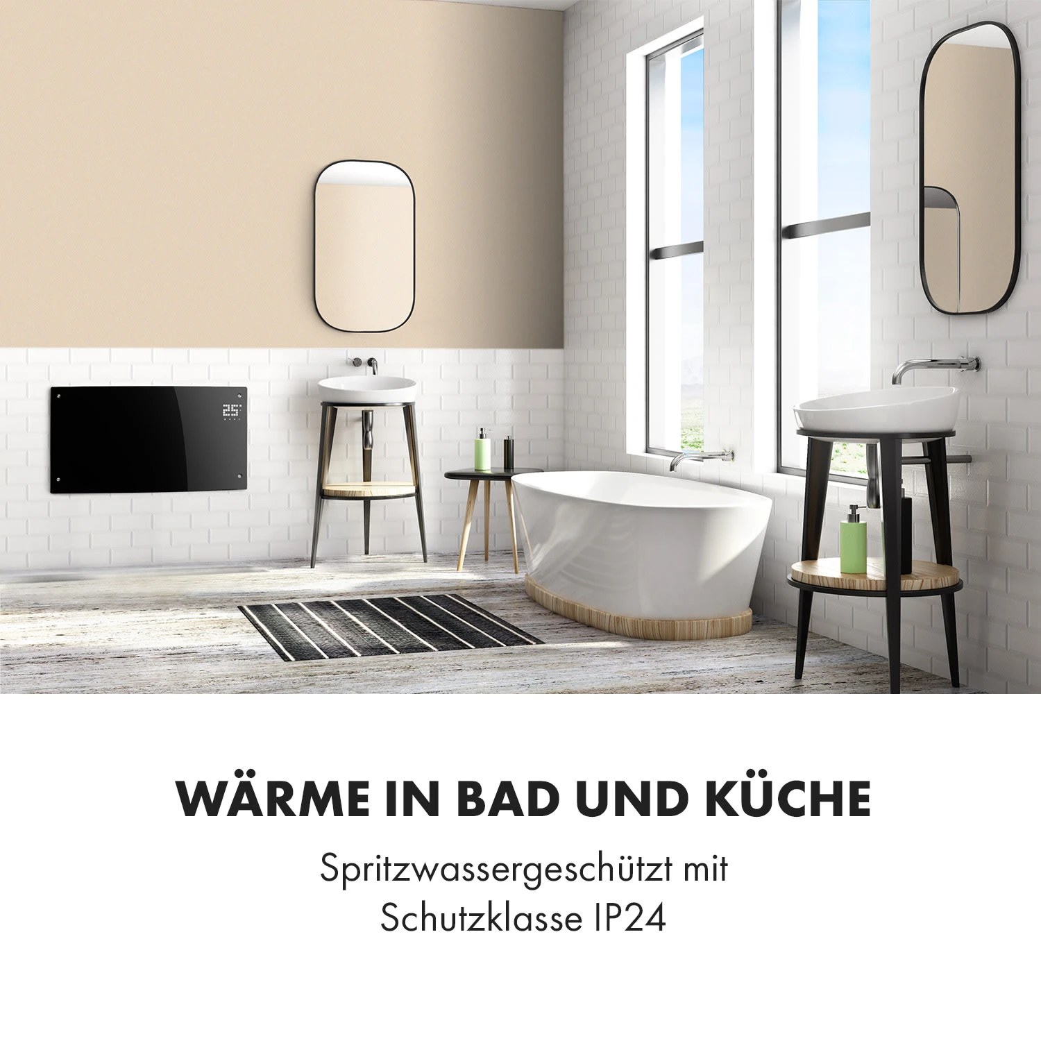 Bornholm Curved Konvektions-Heizgerät Thermostat Timer 2000W 5 Bornholm Curved Konvektions-Heizgerät Thermostat Timer 2000W – Bild 5