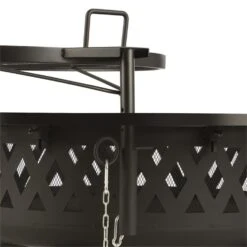 Rosario 3-in-1-Feuerschale Ø120cm | 70cm Grill | Tischplatte Stahl -Outdoor Grills Store 10032141 yy 0006 detail Blumfeldt Rosario 3in1 Feuerschale