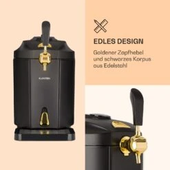 Skal Bierzapfanlage Bierkühler 5l Fässer CO2 Edelstahl Schwarz -Outdoor Grills Store 10032176 de 0003 logo