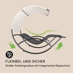 The Big Easy Schwingliege Schwarz, Wetterfest 350kg Max. UV- Schutz 11 The Big Easy Schwingliege Schwarz, Wetterfest 350kg Max. UV- Schutz -Outdoor Grills Store 10032240 de 0003 logo