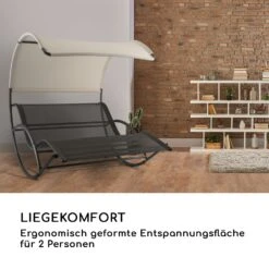 The Big Easy Schwingliege Schwarz, Wetterfest 350kg Max. UV- Schutz 13 The Big Easy Schwingliege Schwarz, Wetterfest 350kg Max. UV- Schutz -Outdoor Grills Store 10032240 de 0005 logo