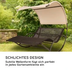 The Big Easy Schwingliege Schwarz, Wetterfest 350kg Max. UV- Schutz 15 The Big Easy Schwingliege Schwarz, Wetterfest 350kg Max. UV- Schutz -Outdoor Grills Store 10032240 de 0007 logo