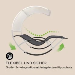 The Big Easy Schwingliege Silber, Wetterfest 350 Kg Max. UV- Schutz -Outdoor Grills Store 10032241 de 0003 logo