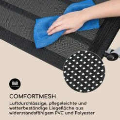 The Big Easy Schwingliege Silber, Wetterfest 350 Kg Max. UV- Schutz -Outdoor Grills Store 10032241 de 0004 logo