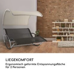 The Big Easy Schwingliege Silber, Wetterfest 350 Kg Max. UV- Schutz -Outdoor Grills Store 10032241 de 0005 logo