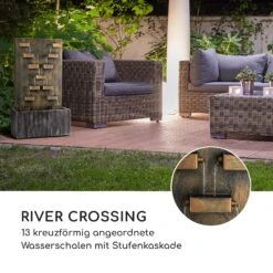 River Crossing Gartenbrunnen In/Outdoor 6W Pumpe 10m Kabel Verzinkt -Outdoor Grills Store 10032260 de 0007 logo