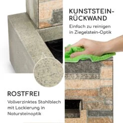 Watergate Gartenbrunnen In/Outdoor 15W Pumpe 10m Kabel Verzinkt -Outdoor Grills Store 10032262 de 0005 logo