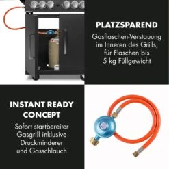 Tomahawk 4.2 SBG Gasgrill 6 Brenner 20,7 KW 64x42cm Grill Edelstahl -Outdoor Grills Store 10032308 de 0009 logo