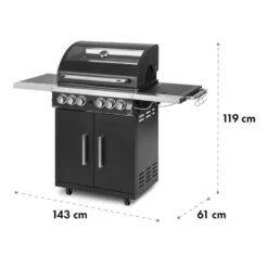 Tomahawk 4.2 SBG Gasgrill 6 Brenner 20,7 KW 64x42cm Grill Edelstahl -Outdoor Grills Store 10032308 yy 0012 logo Klarstein Tomahawk SBG Gasgrill Edelstahl