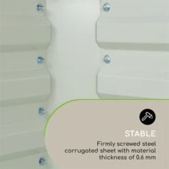 High Grow Straight Hochbeet 180x60x90cm 970l Stahl Verzinkt Beige -Outdoor Grills Store 10032317 yy 0009 logo Blumfeldt High Grow Straight Hochbeet 180x60x90cm