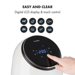 AirVital Heißluftfritteuse 1300W 2,5l CeraPlus-Antihaft Touch Weiß -Outdoor Grills Store 10032331 yy 0005 logo Klarstein AirVital Heissluftfritteuse 1300W weiss