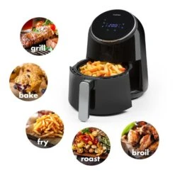 AirVital Heißluftfritteuse 1300W 2,5l CeraPlus-Antihaft Touch Schwarz -Outdoor Grills Store 10032332 yy 0003 logo Klarstein AirVital Heissluftfritteuse 1300W schwarz