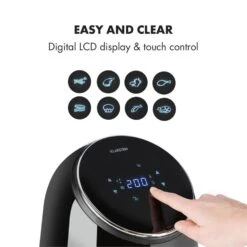 AirVital Heißluftfritteuse 1300W 2,5l CeraPlus-Antihaft Touch Schwarz -Outdoor Grills Store 10032332 yy 0005 logo Klarstein AirVital Heissluftfritteuse 1300W schwarz