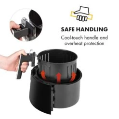 AirVital Heißluftfritteuse 1300W 2,5l CeraPlus-Antihaft Touch Schwarz -Outdoor Grills Store 10032332 yy 0008 logo Klarstein AirVital Heissluftfritteuse 1300W schwarz