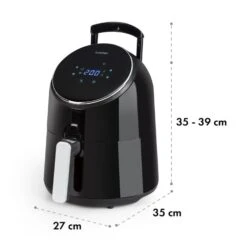 AirVital Heißluftfritteuse 1300W 2,5l CeraPlus-Antihaft Touch Schwarz -Outdoor Grills Store 10032332 yy 0010 logo Klarstein AirVital Heissluftfritteuse 1300W schwarz