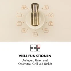 Victoria Einbaubackofen Retro-Design 9 Funktionen 50-250°C Elfenbein 13 Victoria Einbaubackofen Retro-Design 9 Funktionen 50-250°C Elfenbein -Outdoor Grills Store 10032485 de 0004 logo