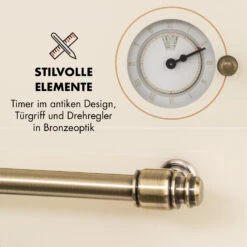 Victoria Einbaubackofen Retro-Design 9 Funktionen 50-250°C Elfenbein 15 Victoria Einbaubackofen Retro-Design 9 Funktionen 50-250°C Elfenbein -Outdoor Grills Store 10032485 de 0006 logo