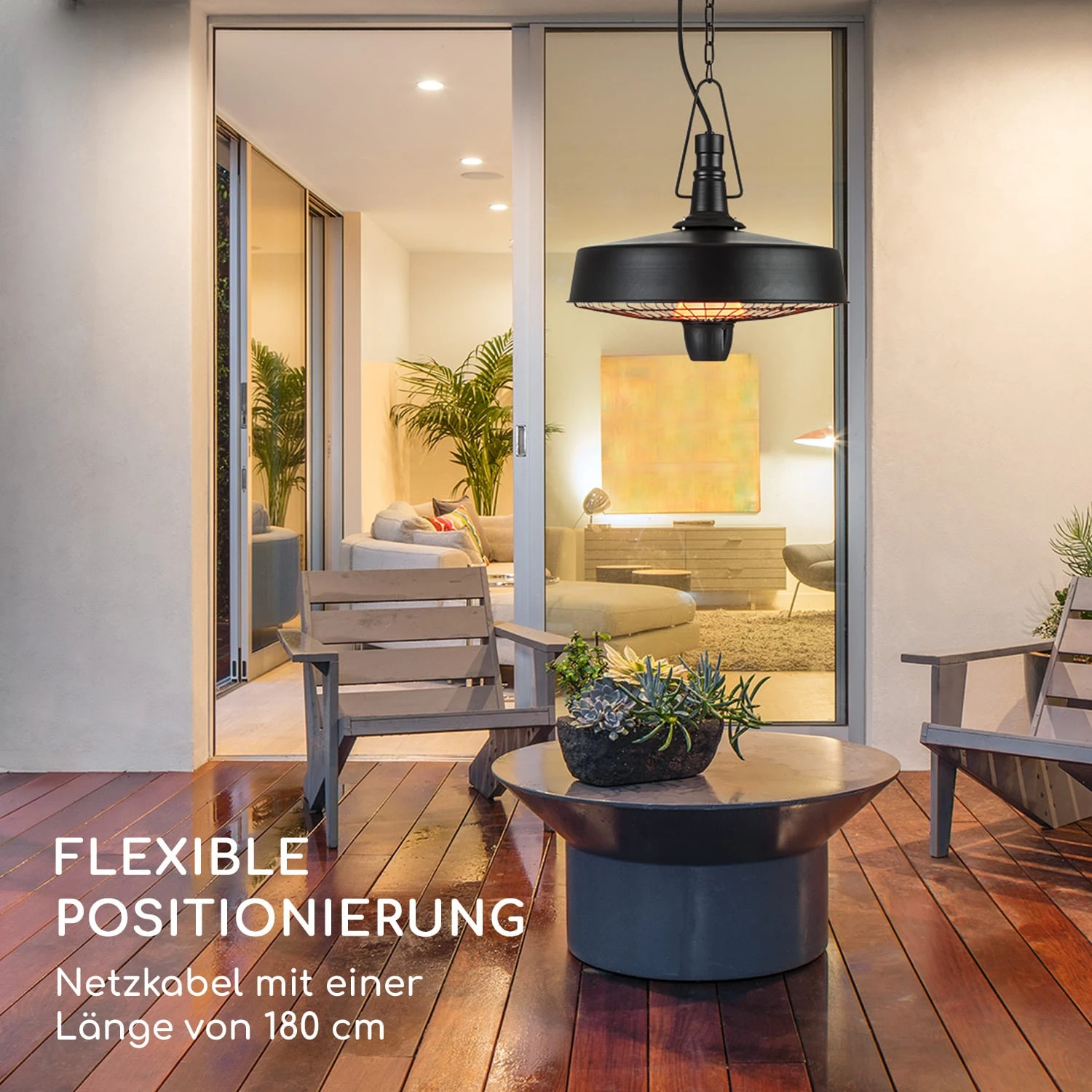 Camden Heat Infrarot-Heizstrahler 1000/2500W IP24 Deckeninstallation 2 Camden Heat Infrarot-Heizstrahler 1000/2500W IP24 Deckeninstallation – Bild 2