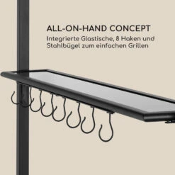 Steakhouse Grilldach 220x215x140cm PE 180 G/m² Flammhemmend Stahl Grau 14 Steakhouse Grilldach 220x215x140cm PE 180 G/m² Flammhemmend Stahl Grau -Outdoor Grills Store 10032523 de 0004 logo