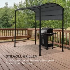 Steakhouse Grilldach 220x215x140cm PE 180 G/m² Flammhemmend Stahl Grau 15 Steakhouse Grilldach 220x215x140cm PE 180 G/m² Flammhemmend Stahl Grau -Outdoor Grills Store 10032523 de 0005 logo