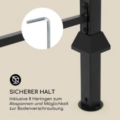 Steakhouse Grilldach 220x215x140cm PE 180 G/m² Flammhemmend Stahl Grau 18 Steakhouse Grilldach 220x215x140cm PE 180 G/m² Flammhemmend Stahl Grau -Outdoor Grills Store 10032523 de 0008 logo