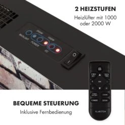 Colmar Elektrischer Kamin Glas 2000W 7 LED-Farben Fernbedienung -Outdoor Grills Store 10032536 de 0007 logo