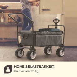 Easy Rider Bollerwagen Bis 70kg Teleskopstange Zusammenklappbar Grau -Outdoor Grills Store 10032541 de 0010 logo