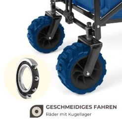 Easy Rider Bollerwagen Bis 70kg Teleskopstange Zusammenklappbar Blau -Outdoor Grills Store 10032542 de 0004 logo