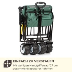 Easy Rider Bollerwagen Bis 70kg Teleskopstange Zusammenklappbar Grün -Outdoor Grills Store 10032543 de 0007 logo