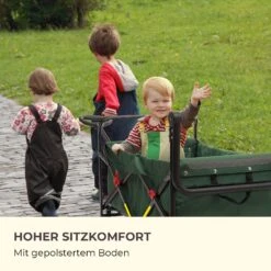 Easy Rider Bollerwagen Bis 70kg Teleskopstange Zusammenklappbar Grün -Outdoor Grills Store 10032543 de 0008 logo