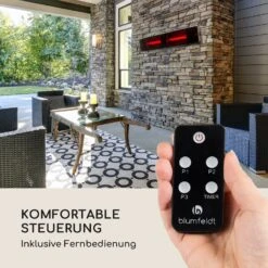 Phantom Plus Heizstrahler Aluminium 800/1200/2400W Fernbedienung Grau -Outdoor Grills Store 10032560 de 0008 logo