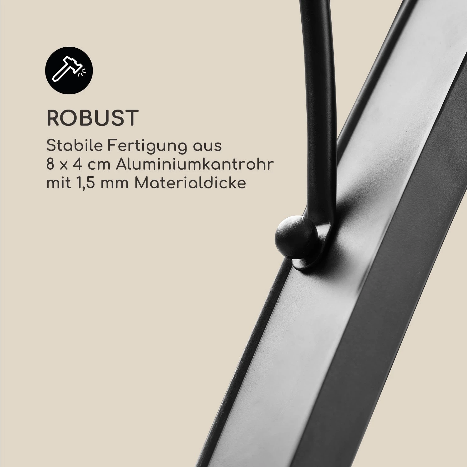 Palazzo Pavillon 4x3m Faltdach Polyester Aluminium Schwarz / Grau 4 Palazzo Pavillon 4x3m Faltdach Polyester Aluminium Schwarz / Grau – Bild 4