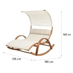 Mauritius Schwingliege Mit Dach ComfortMesh 180kg Max.wetterfest Creme -Outdoor Grills Store 10032587 yy 0009 logo Blumfeldt Mauritius Schwingliege mit Dach creme