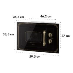 Victoria 20 Einbau-Mikrowelle, 20 L, 800 W, Grill: 1000 W, Schwarz -Outdoor Grills Store 10032591 yy 0010 logo