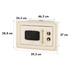 Victoria 20 Einbau-Mikrowelle, 20 L, 800 W, Grill: 1000 W, Elfenbein -Outdoor Grills Store 10032592 yy 0010 logo