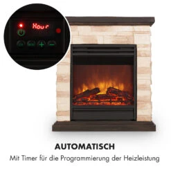 Kaprun Elektrischer Kamin 1800W Steindekor Polystone Fernbedienung 13 Kaprun Elektrischer Kamin 1800W Steindekor Polystone Fernbedienung -Outdoor Grills Store 10032596 de 0005 logo