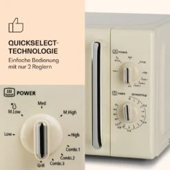 Caroline Mikrowellen-Grill 20 Ltr 700 W / 1000 W Ø 25,5cm Retro -Outdoor Grills Store 10032641 de 0004 logo