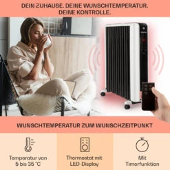 Thermaxx 2500 Ölradiator 2500W 5-35° C 24h-Timer Weiß/schwarz 12 Thermaxx 2500 Ölradiator 2500W 5-35° C 24h-Timer Weiß/schwarz -Outdoor Grills Store 10032775 de 0003 usp