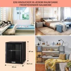 Brooklyn 32 Mini-Kühlschrank Glastür LED Ablage -Outdoor Grills Store 10032779 DE 0006 usp