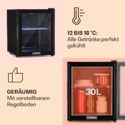 Brooklyn 32 Mini-Kühlschrank Glastür LED Ablage -Outdoor Grills Store 10032779 de 0004 usp