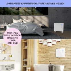 Norderney Konvektions-Heizgerät Thermostat Timer 1000W 20m² Weiß -Outdoor Grills Store 10032788 de 0007 usp