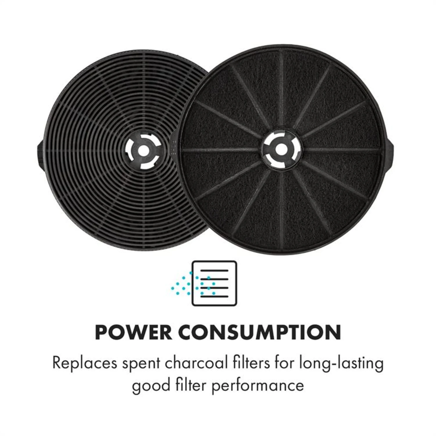 Aktivkohlefilter Für Dunstabzugshauben 2 Filter Umluftbetrieb Ø18,5 Cm – Bild 3