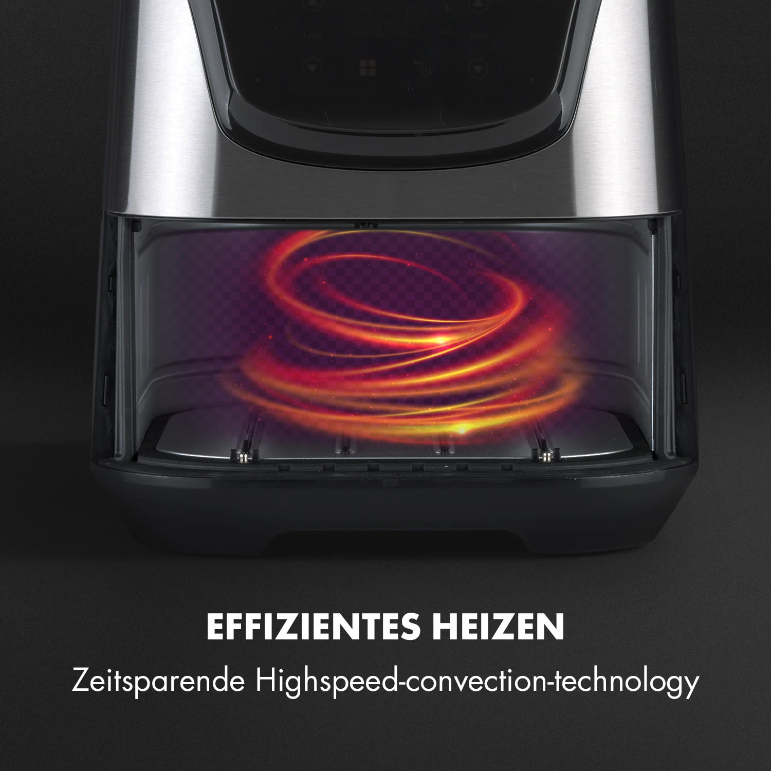 AeroVital Deluxe Heißluftfritteuse 1700W 5,4 Liter Edelstahl 5 AeroVital Deluxe Heißluftfritteuse 1700W 5,4 Liter Edelstahl – Bild 5