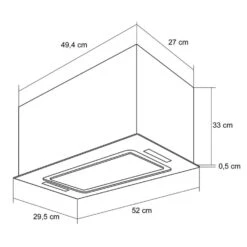 Hektor Dunstabzugshaube Einbau 52cm Abluft: 530 M³/h LED Touch Glas 17 Hektor Dunstabzugshaube Einbau 52cm Abluft: 530 M³/h LED Touch Glas -Outdoor Grills Store 10032862 yy 0008 logo Klarstein Hektor Dunstabzugshaube Einbau weiss